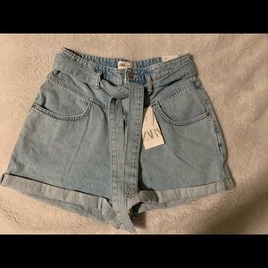 Zara hi rise shorts